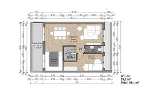Attraktive Maisonette-Wohnung mit 4,5 Zimmer und Dachterrasse – 63075 Bürgel, Offenbach am Main – Vorschaubild 4