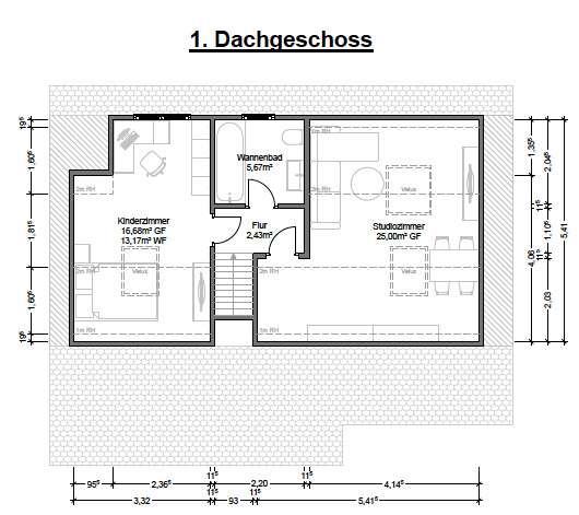 Grundriss Dachgeschoss