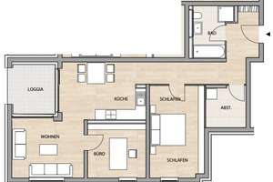 Moderne 3-Zimmer EG Wohnung nähe Hbf mit schöner Einbauküche – Poststraße 11, 66115 Malstatt, Saarbrücken – Vorschaubild 13
