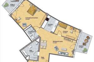 Platz an der Sonne - Repräsentative 3 Zimmer Wohnung mit EBK in D.-Flingern – Luise-Rainer-Str. 1f, 40235 Flingern Nord, Düsseldorf – Vorschaubild 25