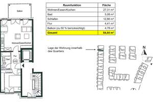 Lichtdurchflutete 2-Zimmer-Wohnung mit Westbalkon – Toplage zwischen Rhein und Vorgebirgspark – 50968 Raderberg, Köln – Vorschaubild 7