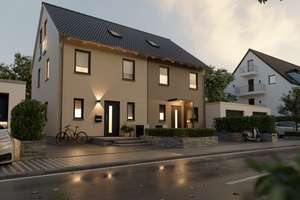 Groß Karben: Neubau Doppelhaushälfte in ruhiger Lage – Die vollständige Adresse der Immobilie erhältst du vom Anbieter., 61184 Karben – Vorschaubild 1
