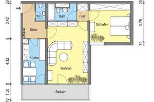 Schöne Wohnung sucht Mieter: ideale 2-Zi.-Wohnung – Am Taubertsberg 4, 55122 Hartenberg-Münchfeld, Mainz – Vorschaubild 2