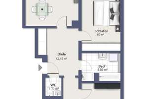 Charmante 3-Zimmer-Wohnung mit Wohlfühlcharakter in Augsburg-Pfersee zu verkaufen! – Die vollständige Adresse der Immobilie erhältst du vom Anbieter., 86157 Pfersee-Nord, Augsburg – Vorschaubild 12