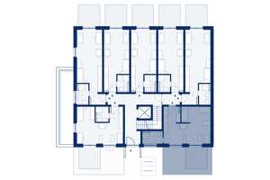 B07: 1-Zimmerwohnung im EG mit Gartenterrasse zur Hausdorffstraße – Hausdorffstraße 348, 53129 Dottendorf, Bonn – Vorschaubild 2