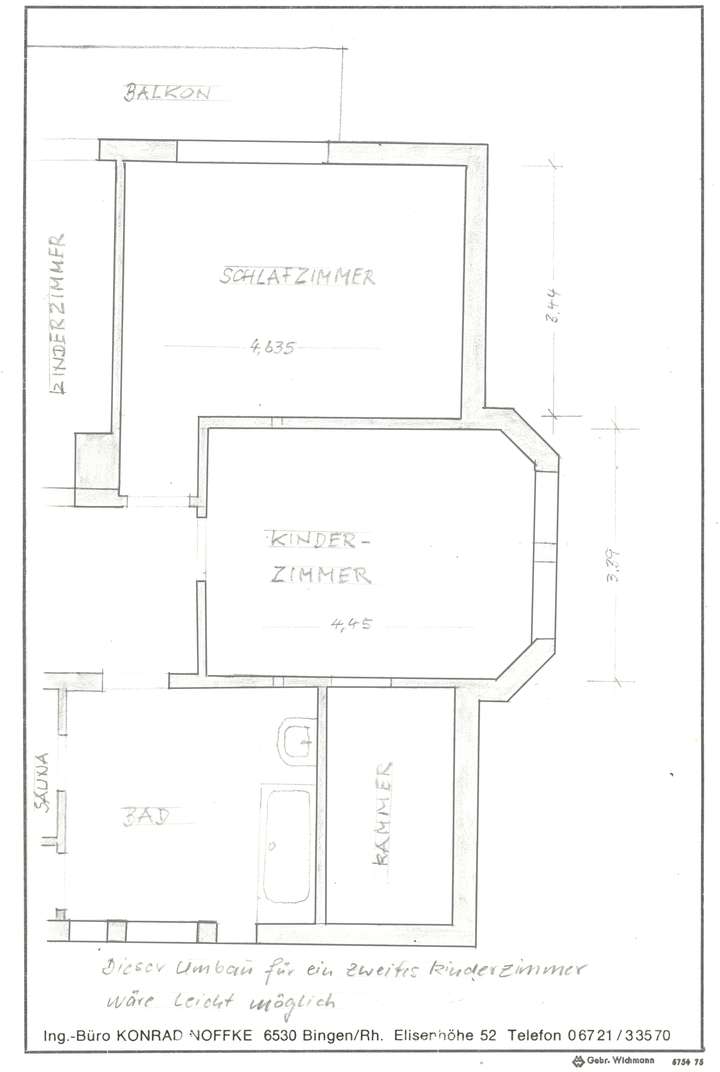 Alternativer Grundriss OG