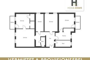 Vermietete große Wohnung in grüner  Umgebung & Provisionsfrei