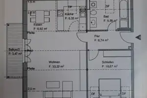Hochwertige, energieeffiziente 2-Zi.-DG-Whg. in Schaftlach / Waakirchen, 82qm, ruhige und sonnige Au – Miesbach (Kreis) – Vorschaubild 1