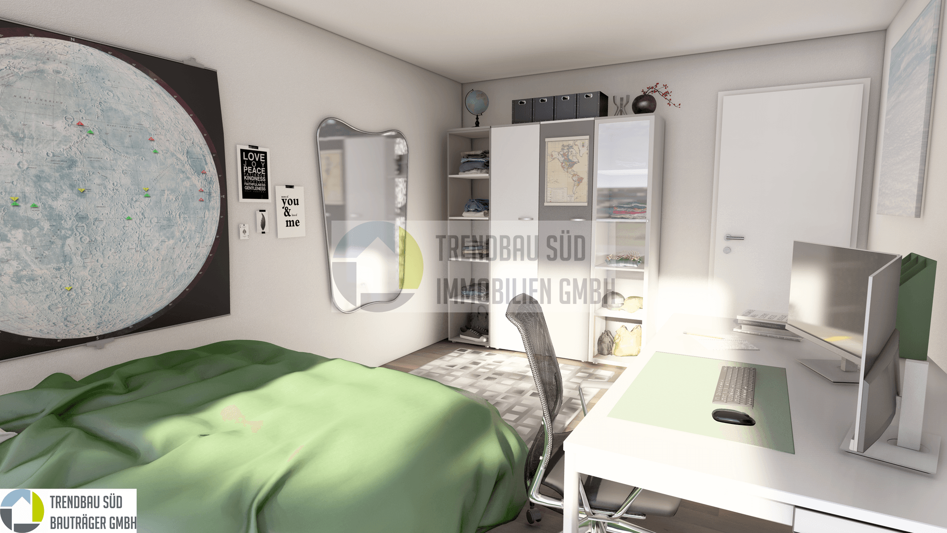 Immobilie in Mietingen - Familienfreundlich Wohnen - Doppelhaushälfte Nr. 01 in 88487 Mietingen - Bild 1