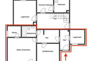 JEDE MENGE PLATZ: GROßZÜGIGES EINFAMILIENHAUS MIT EINLIEGERWOHNUNG IN SONNIGER HANGLAGE – 97656 Oberelsbach – Vorschaubild 22