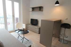 Nur noch einziehen! Komplett möbliertes 1-Zi.-Apartment im "Turm" eines eleganten Apartmenthauses! – Nagahama-Allee 76, 86153 Am Schäfflerbach, Augsburg – Vorschaubild 4