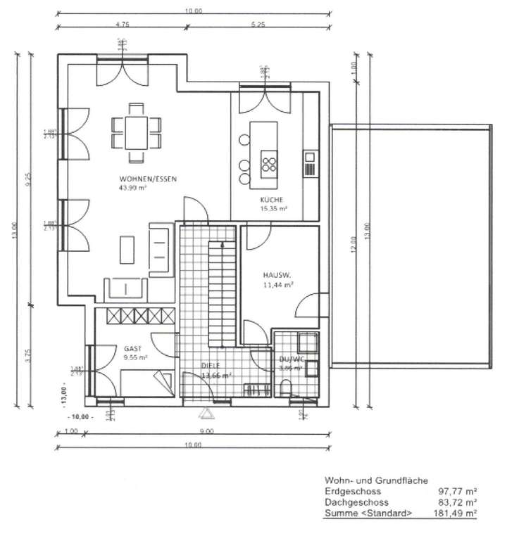 Grundriss Erdgeschoss Haus1