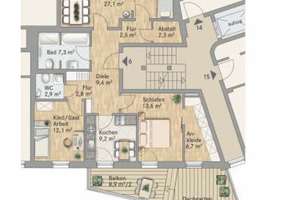 Direkt am Neumarkt - hochwertige 4-Zimmer Wohnung mit Balkon zum Innenhof! – Jüdenhof 6, 1067 Innere Altstadt, Dresden – Vorschaubild 11
