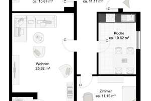 Attraktive 3 ZKB-Wohnung mit Balkon in naturnaher Wohnlage – Die vollständige Adresse der Immobilie erhältst du vom Anbieter., 55126 Finthen, Mainz – Vorschaubild 11