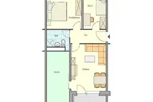 Schöne 3-Raum-Wohnung in Rostock - Evershagen – Knud-Rasmussen-Straße 6, 18106 Rostock – Vorschaubild 4