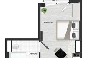 Kapitalanlage mit Zukunft: Barrierefreies, möbliertes 1-Zi.-Apartment an der Messe München – Willy-Brandt-Allee 14, 81829 Messestadt Riem, München – Vorschaubild 8