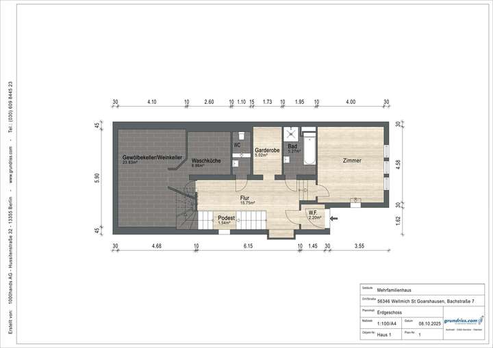 Grundriss Erdgeschoss 1
