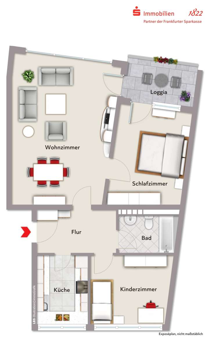 Grundriss ab dem 1. Obergescho