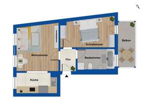 Charmante, lichtdurchflutete 2‑Zimmer‑Altbauwohnung in begehrter Lage von Leipzig Alt‑West – Die vollständige Adresse der Immobilie erhältst du vom Anbieter., 4179 Leutzsch, Leipzig – Vorschaubild 15