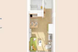 1-Zimmer Wohnung in München mit Balkon, ab 01.07.2026 – Die vollständige Adresse der Immobilie erhältst du vom Anbieter., 81669 Ramersdorf, München – Vorschaubild 2
