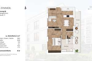 Exklusives 2-Zimmer-Penthouse im Kö-Karree - nur 80m von der Königsallee entfernt – Talstraße 11, 40217 Friedrichstadt, Düsseldorf – Vorschaubild 10