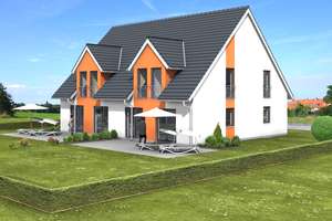 Nur noch ein Haus frei! Neubau-Doppelhaushälfte mit großem Garten in herrlich naturnaher Wohnlage – Die vollständige Adresse der Immobilie erhältst du vom Anbieter., 91126 Unterreichenbach, Schwabach – Vorschaubild 3