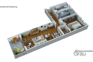 Neuwertig renovierte, schön geschnittene 2-Zimmer-Wohnung (2.OG) mit Blick ins Grüne direkt am Park – Elisabeth-Dane-Straße 4, 81829 Messestadt Riem, München – Vorschaubild 11