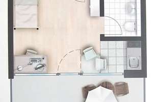 Wunderschönes Appartement Studio M, mit Dachterrasse, teilmöbliert – Ricarda-Huch-Str. 1, 80807 Milbertshofen, München – Vorschaubild 12