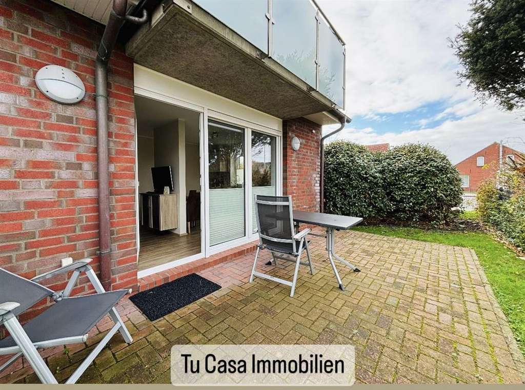 NORDDEICH - Zwei Raum Wohnung mit Terrasse + PKW Stellplatz 
