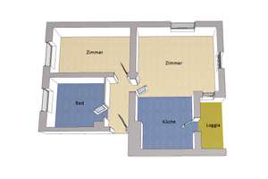 IMMOBERLIN.DE - Hell & stimmungsvoll! Altbauwohnung mit Loggia beim Tempelhofer Feld – Die vollständige Adresse der Immobilie erhältst du vom Anbieter., 12101 Tempelhof, Berlin – Vorschaubild 12