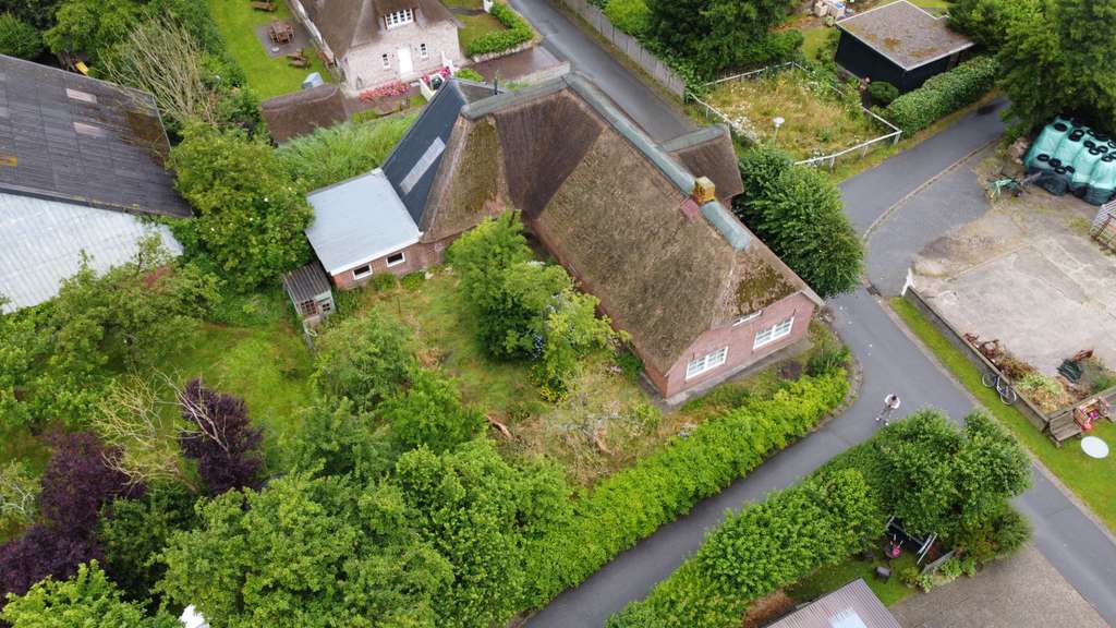 Immobilie in Oldsum - Ehemaliges Bauernhaus unter Reet möchte aus dem Dornröschenschlaf geweckt werden! - Bild 1