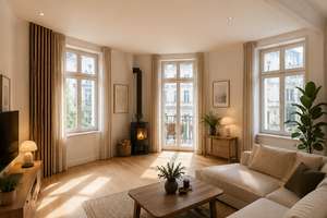 5-Raum-Wohnung / Erstbezug / Fußbodenheizung / Kamin / Balkon