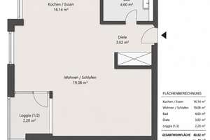 GRAFENBERG I ATTRAKTIV GESCHNITTENES 1-2 RAUM APPARTEMENT AN DER METRO MIT WEST-LOGGIA & TG-OPTION – Simrockstrasse 98, 40235 Grafenberg, Düsseldorf – Vorschaubild 13
