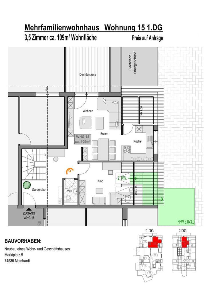 Wohnung 15/1.Dachgeschoss