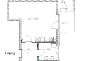 Single(t)raum - Perfektes Apartment mit geschütztem Balkon – 85586 Poing – Vorschaubild 11