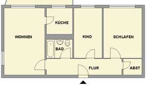 3-Raum-Balkonwohnung nahe Schlossteich – Leipziger Str. 39, 9113 Chemnitz – Vorschaubild 2