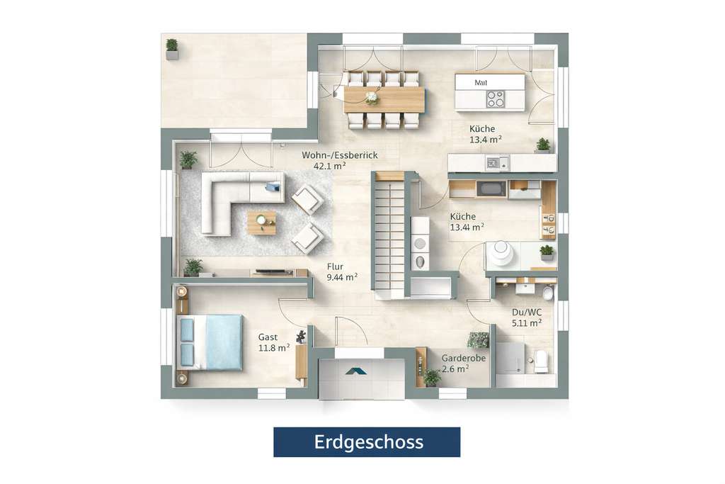 Immobilie in Bondorf - 🏡 Großzügiges Einfamilienhaus in Bondorf – Wohnen auf 669 m² Grundstück in Hanglage - Bild 2