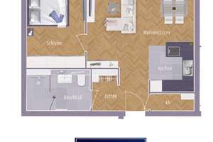 *ERSTBEZUG* 2-Zimmer-Wohnung im 3. OG mit Balkon in Düsseldorf-Niederkassel, Grenze Oberkassel – Lütticher Straße 7b, 40547 Lörick, Düsseldorf – Vorschaubild 12