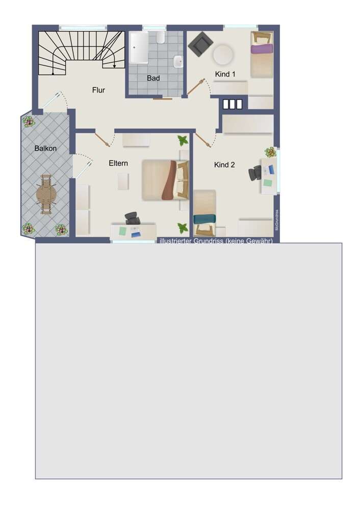 Obergeschoss (keine Gewähr)