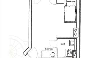Möbliertes 1-Zimmer-Appartement in zentraler Lage von Nürnberg – Die vollständige Adresse der Immobilie erhältst du vom Anbieter., 90443 Steinbühl, Nürnberg – Vorschaubild 5