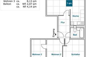 Lust auf Veränderung: Günstig geschnittene 4-Raumwohnung mit Balkon! – Jessener Str. 3, 1257 Leuben (Stadtteil), Dresden – Vorschaubild 2