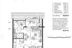 Schöne Dachgeschosswohnung mit Balkon in Westlage – Hiddenseestr. *, 40468 Unterrath, Düsseldorf – Vorschaubild 3