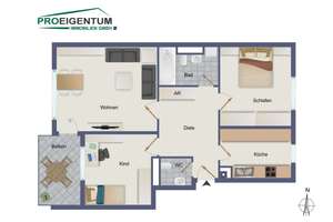 ProEigentum: 3-Zi-Whg Bogenhausen, vollst. renoviert, Wannenbad, Gäste-WC, Balkon, TG-Stellplatz – Taimerhofstraße 16, 81927 Oberföhring, München – Vorschaubild 12