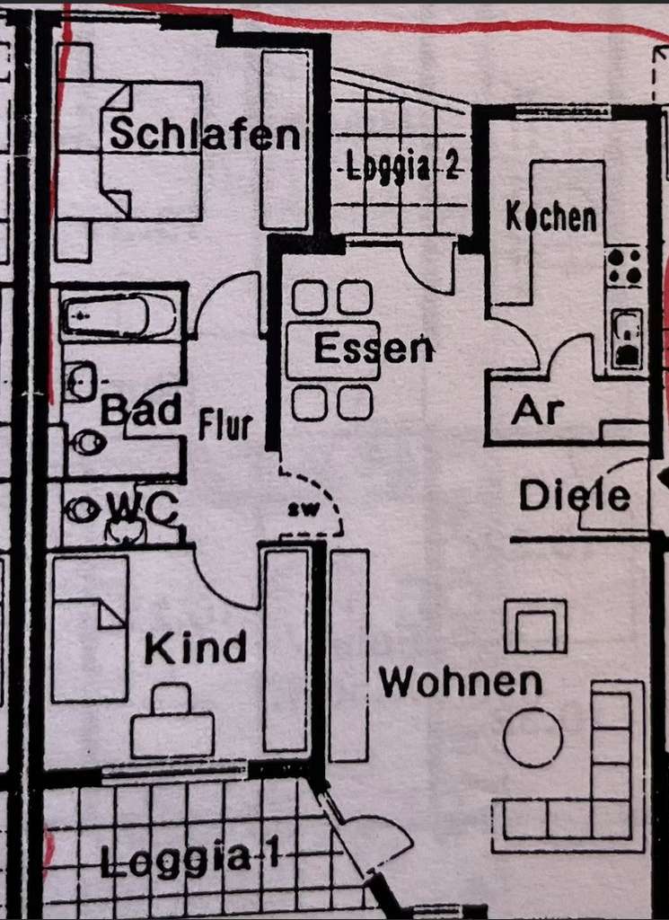 Geschmackvolle, vollständig renovierte 4-Zimmer-Wohnung mit gehobener Innenausstattung und EBK