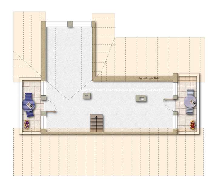 Ausgebautes Dachgeschoss