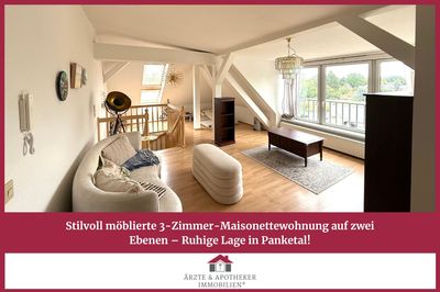 Stilvoll möblierte 3-Zimmer-Maisonettewohnung auf zwei Ebenen – Ruhige Lage in Panketal!