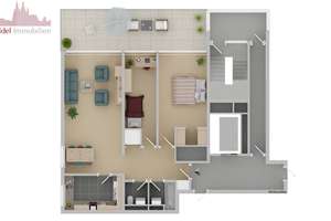 Moderne ETW, Top vermietet, 3 Zimmer, EBK, Loggia 