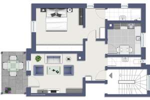 Charmante und modernisierte 2,5 Zimmer Altbauwohnung mit 2 zusätzlichen Räumen – Die vollständige Adresse der Immobilie erhältst du vom Anbieter., 70376 Hallschlag, Stuttgart – Vorschaubild 23
