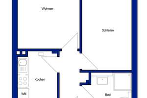 Komfortabel wohnen: 2‑Zimmer‑Wohnung mit Aufzug – Breslauer Str. 28, 38440 Wohltberg, Wolfsburg – Vorschaubild 5