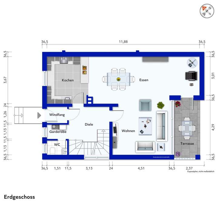 Grundriss Erdgeschoss